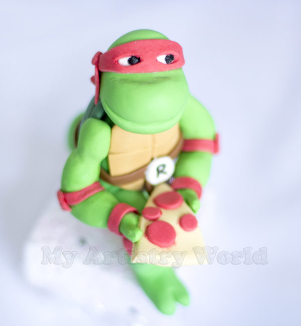 Ninja Turtle Raphael cake topper