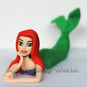 Mermaid cake topper