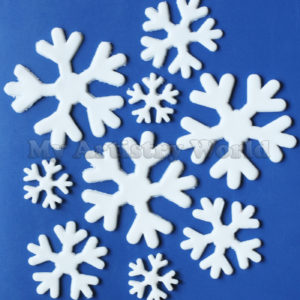 Snowflake cake/cupcake toppers