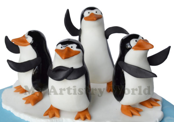 Madagascar Penguins cake toppers