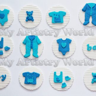 Baby shower cupcake toppers