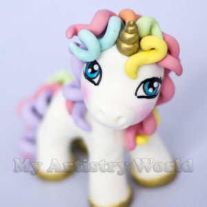 Unicorn cake topper