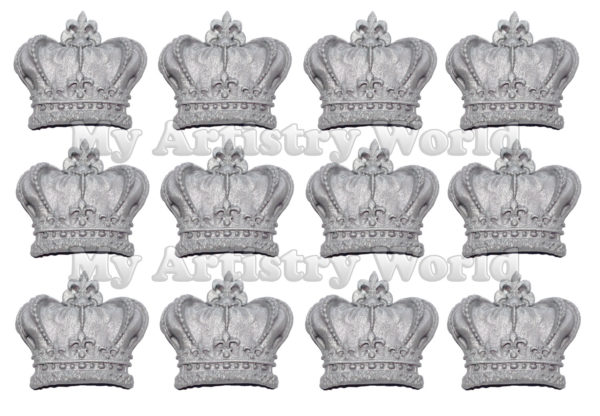 Crown cupcake toppers