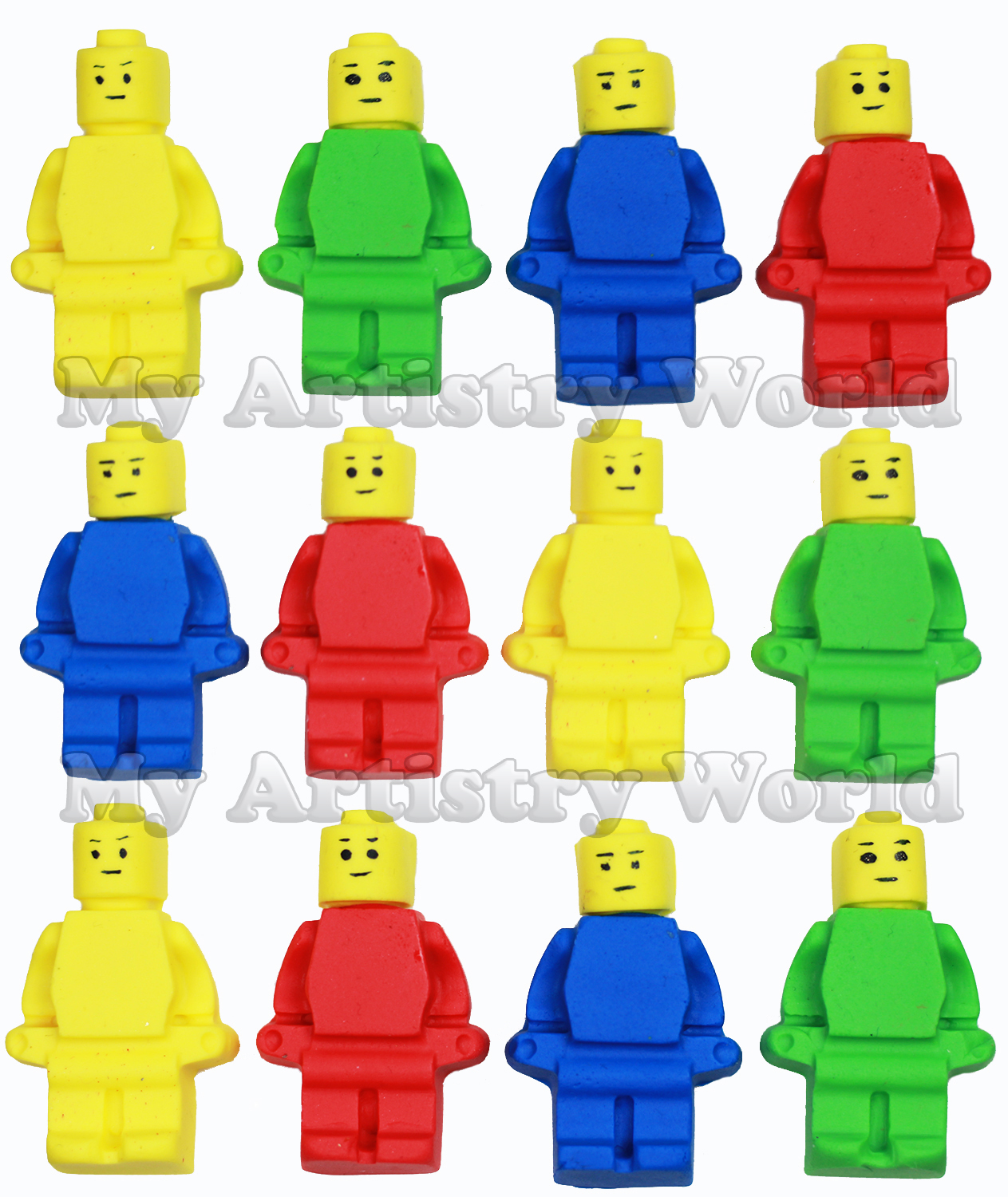 Lego Men cupcake toppers - My Artistry World