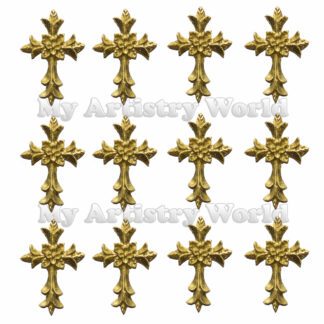 Cross cupcake toppers