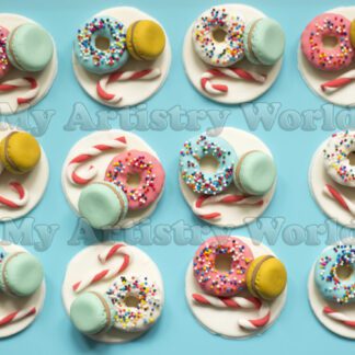 Sweets cupcake toppers