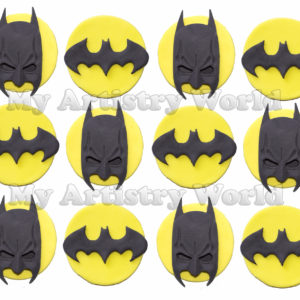 Batman cupcake toppers