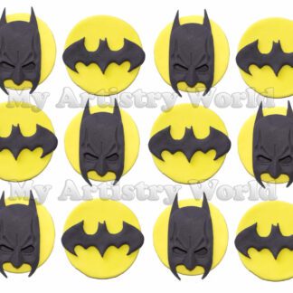 Batman cupcake toppers