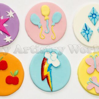 Cutie marks cupcake toppers