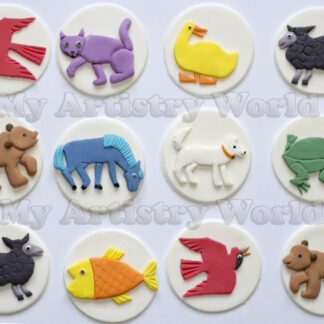 Brown Bear, Brown Bear, What Do You See? cupcake toppers