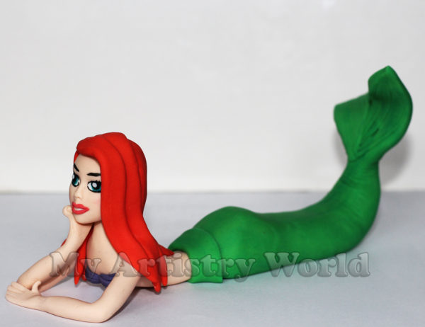 Mermaid cake topper