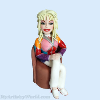 Handmade personalized edible human cake topper custom made from photos