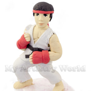 Ryu (Street Fighter) cake topper