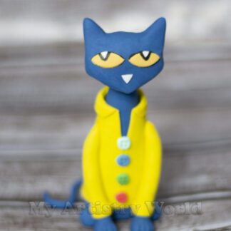 Pete the Cat cake topper