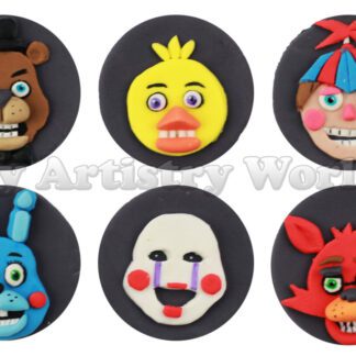 Five Nights at Freddy's cupcake toppers