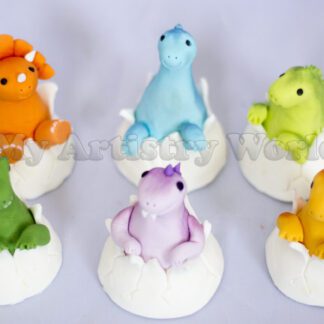Hatching Baby Dinosaurs cupcake toppers