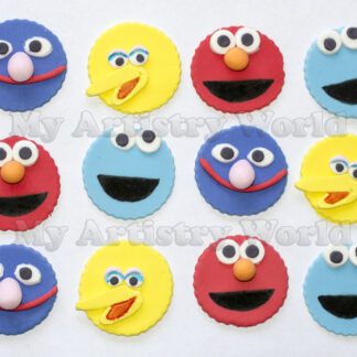 Sesame Street cupcake toppers