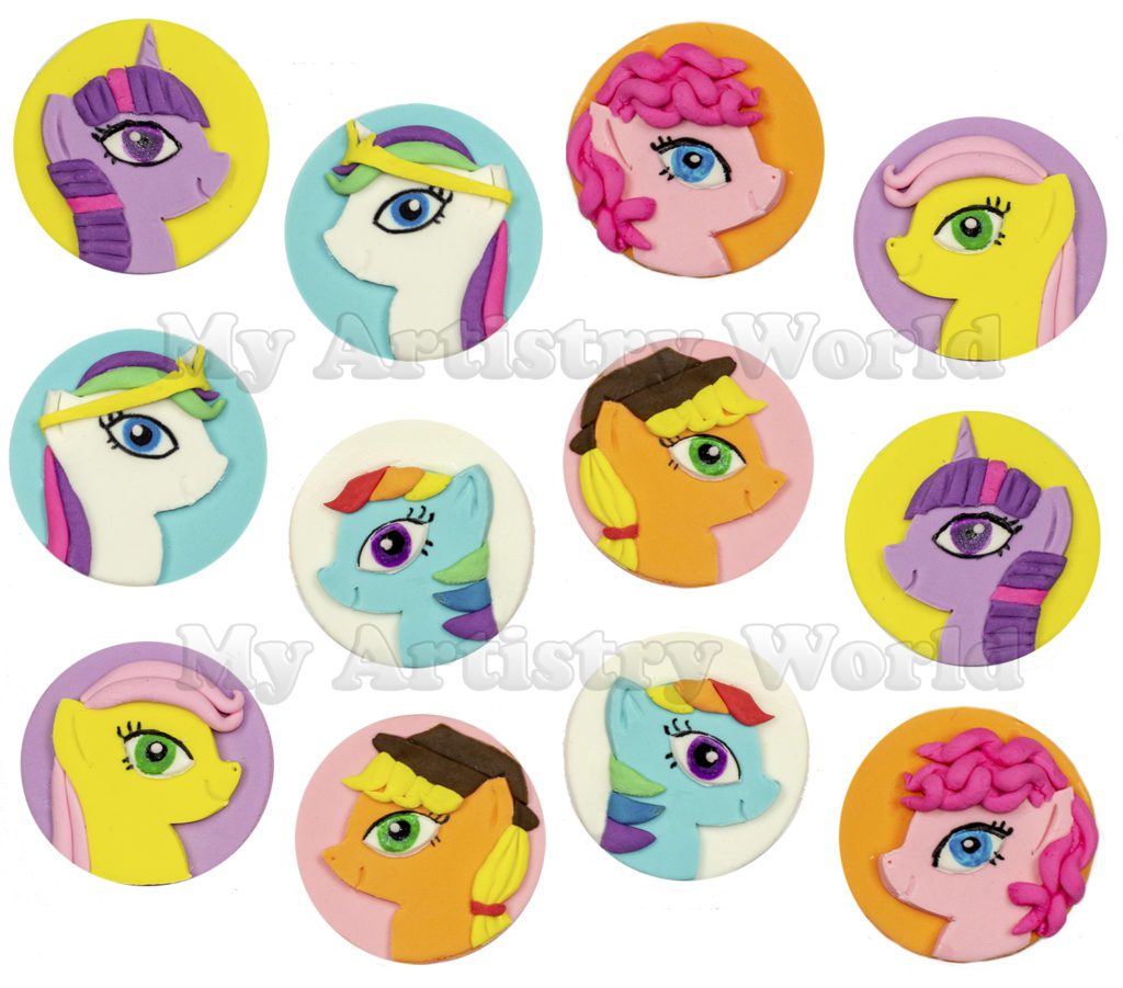 My Little Pony cupcake toppers My Artistry World