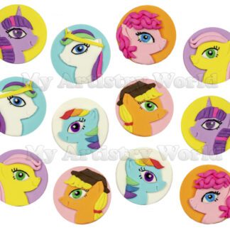My Little Pony cupcake toppers