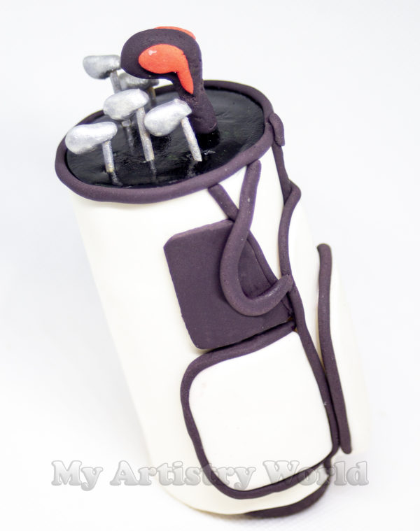 Golf Bag cake topper