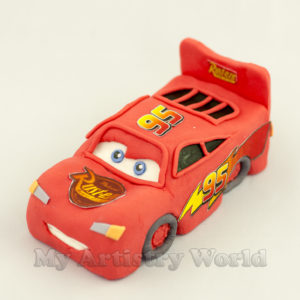 Lightning McQueen cake topper