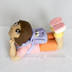 Dora the Explorer cake topper