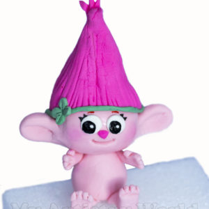 Trolls - Baby Poppy cake topper