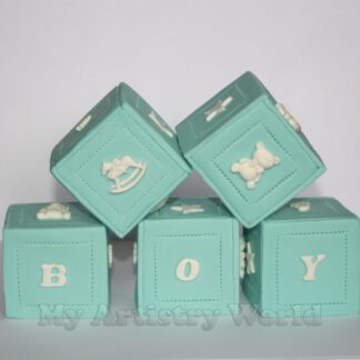 Cubes cake toppers