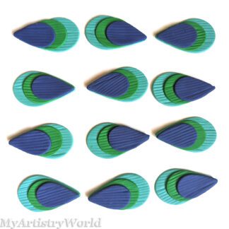 Peacock Feathers cake/cupcake toppers