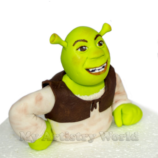 Shrek cake topper