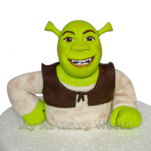 Shrek cake topper