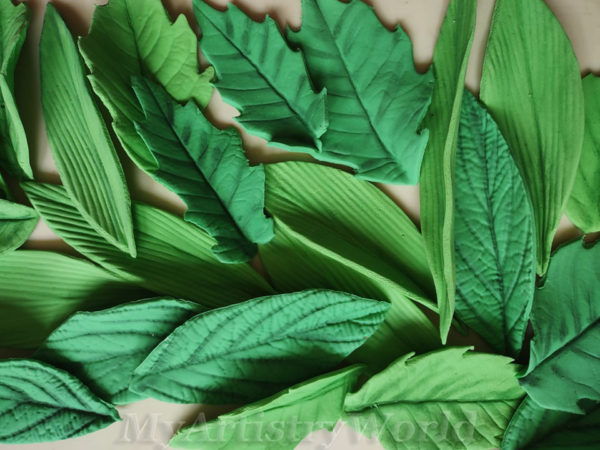 Leaves cake/cupcake toppers
