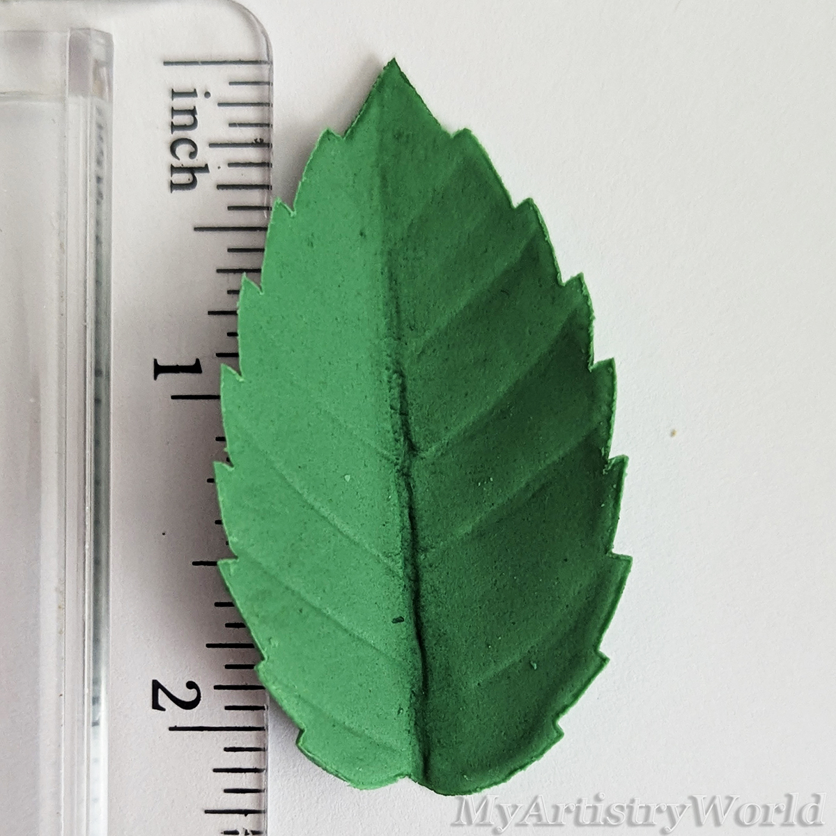 Handmade edible fondant leaves in three designs – sugar cake decorations for floral, rustic, and garden cakes