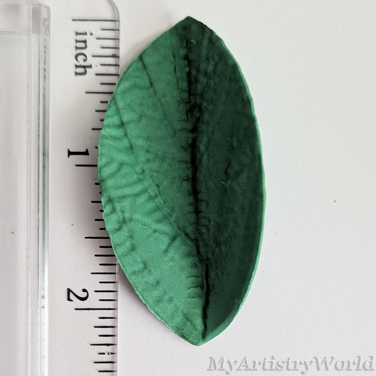 Handmade edible fondant leaves in three designs – sugar cake decorations for floral, rustic, and garden cakes
