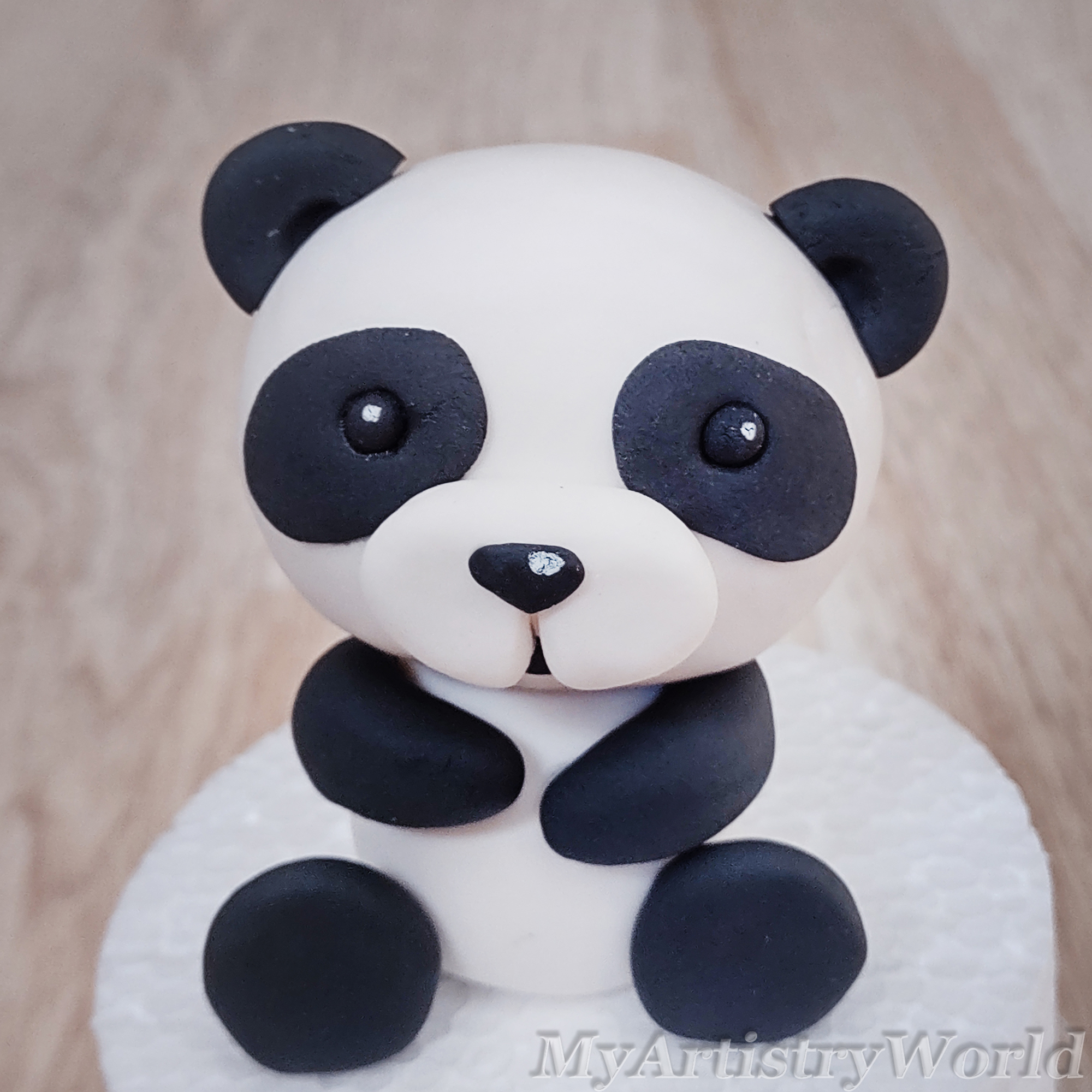 Panda cake topper - My Artistry World