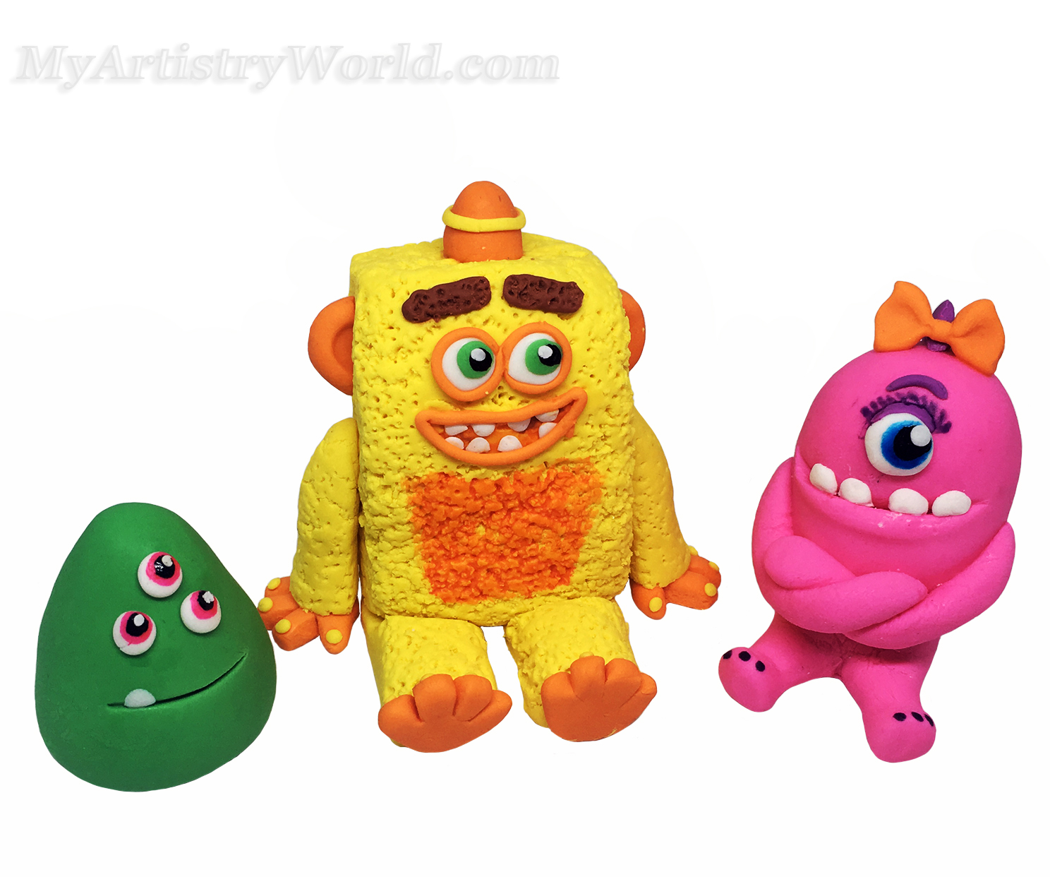 Monster Math Squad cake toppers