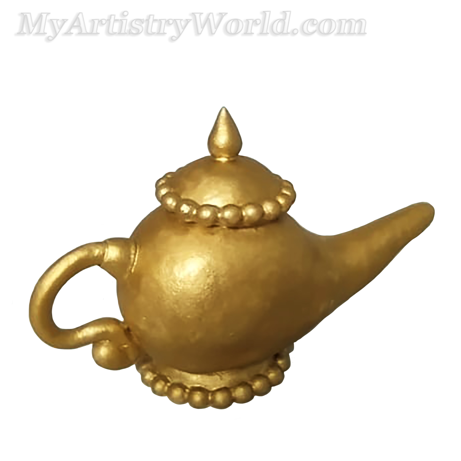 Aladdin lamp cake topper