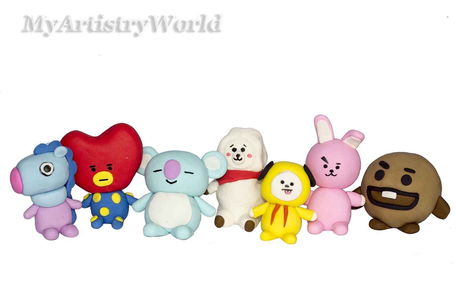BT21 cake toppers