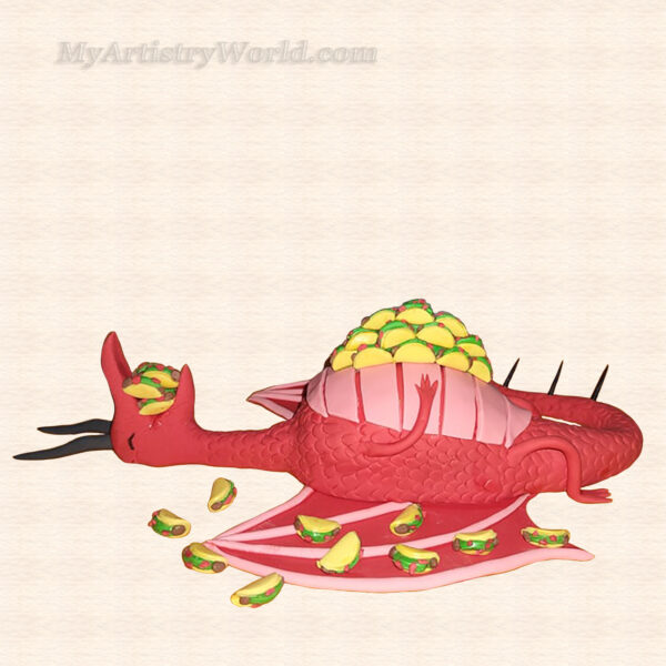 Dragon (Dragons Love Tacos) cake topper