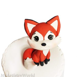 Fox cake topper