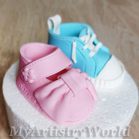 Baby sales shoes cake