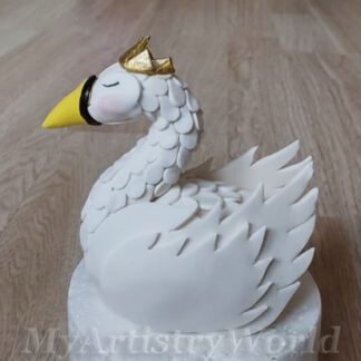 Swan cake topper