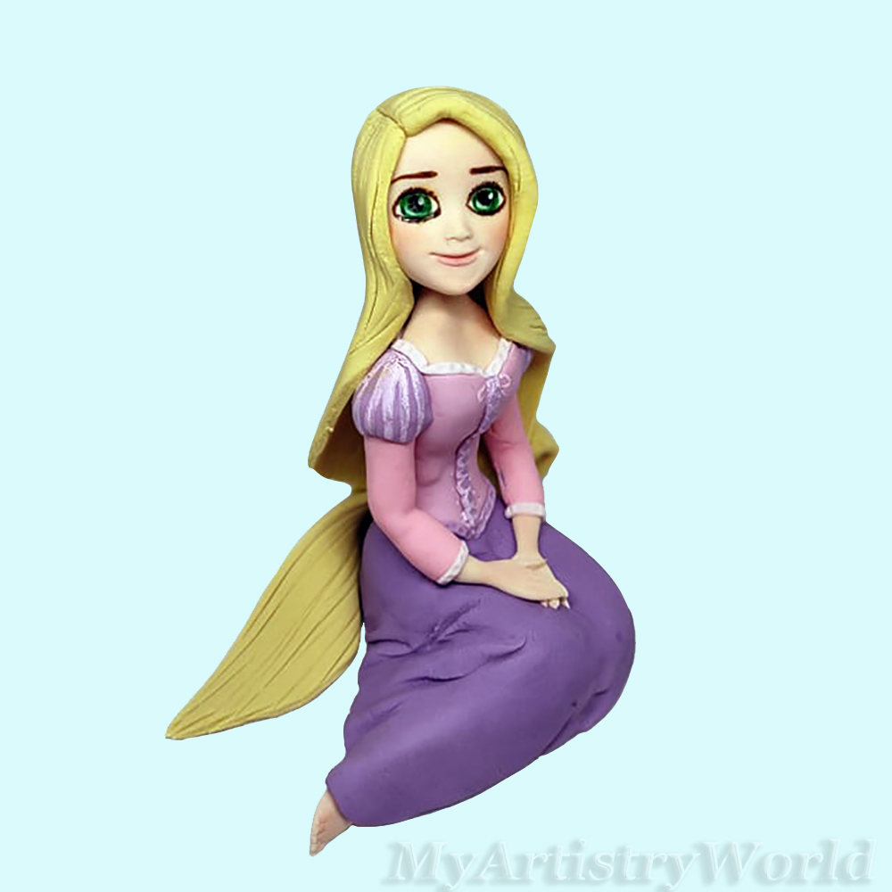 Rapunzel cake topper