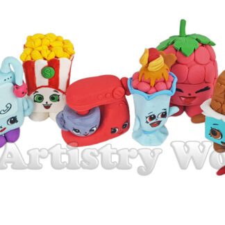 Shopkins cake toppers set