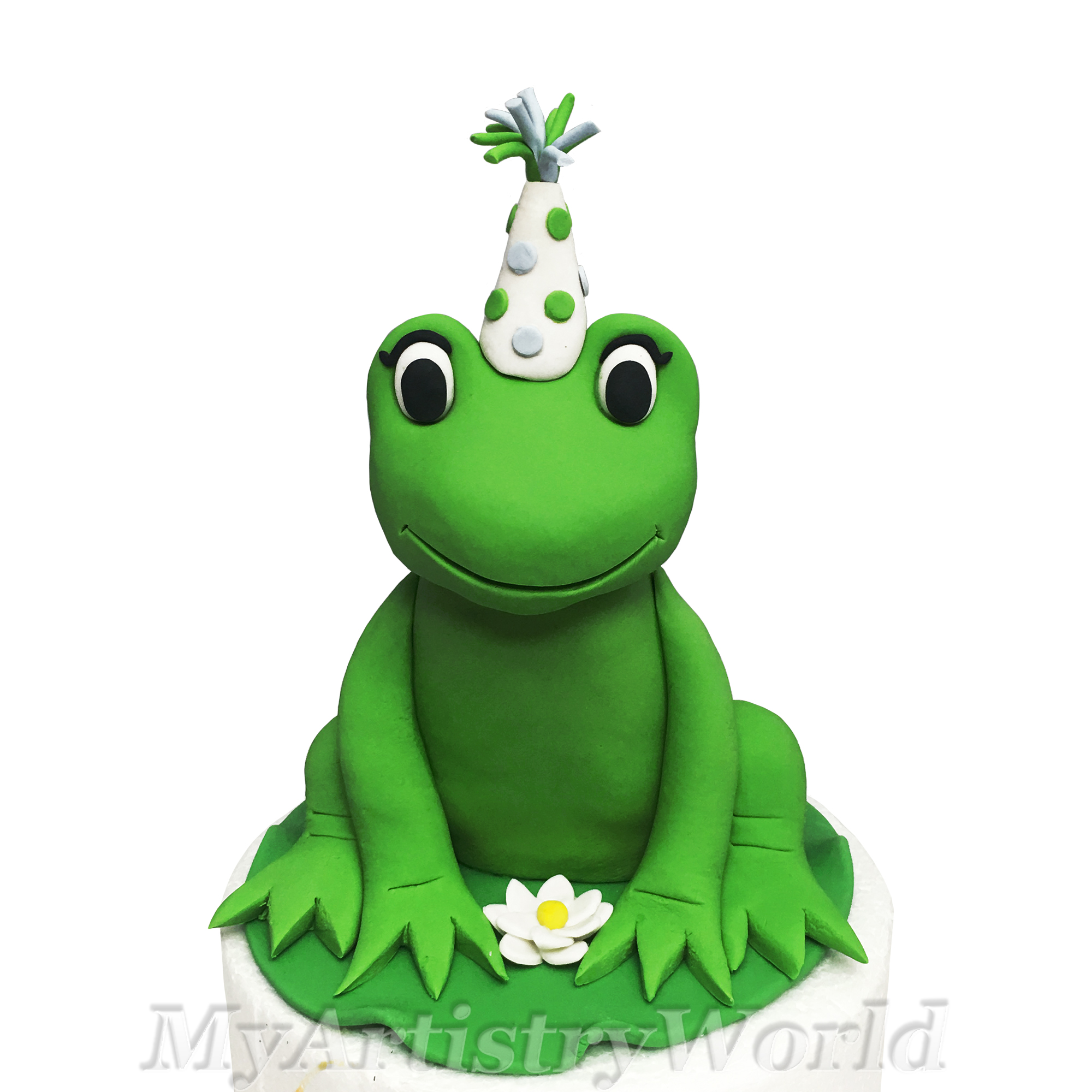 Birthday Frog cake topper