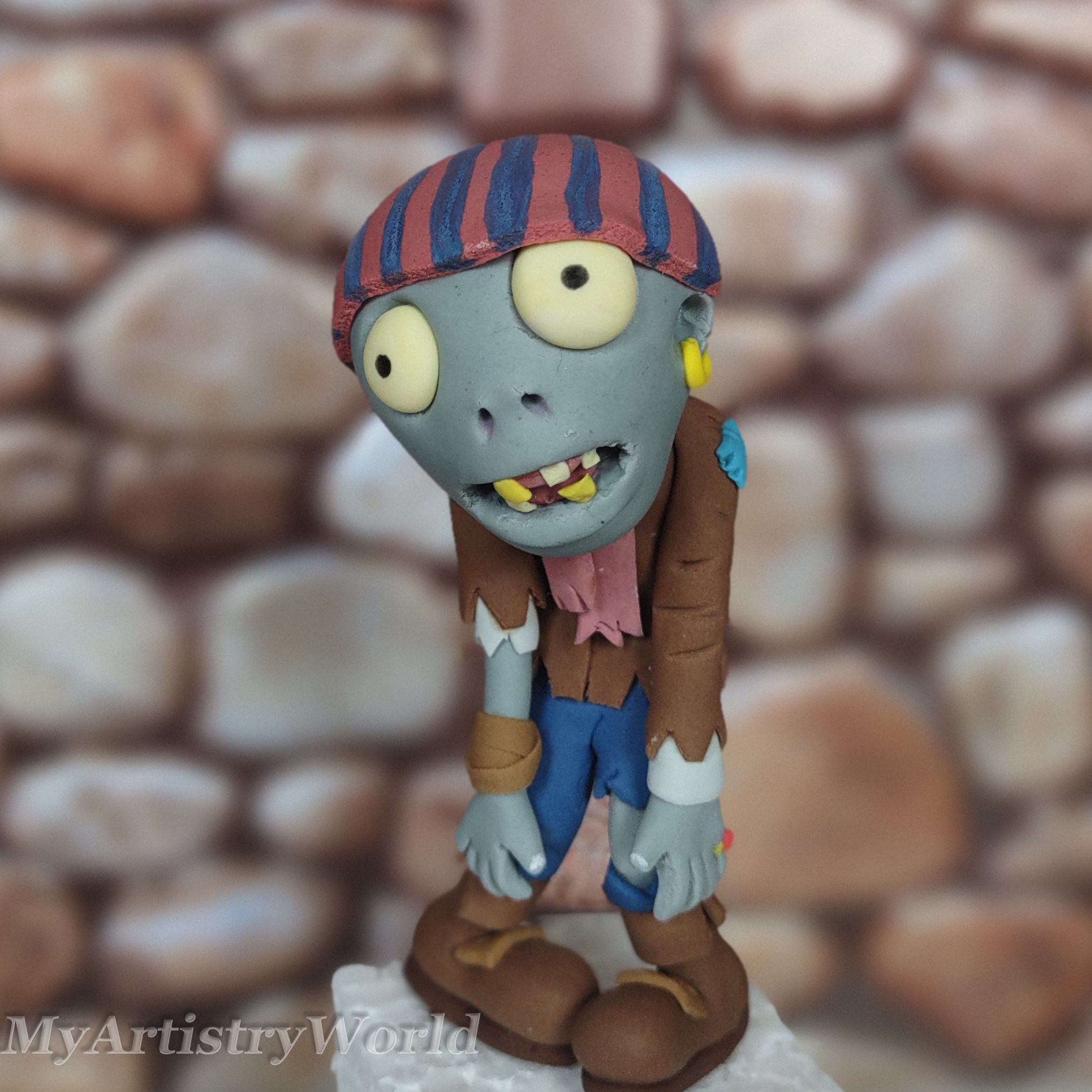 Zombie from Plants vs. Zombies Cake Topper