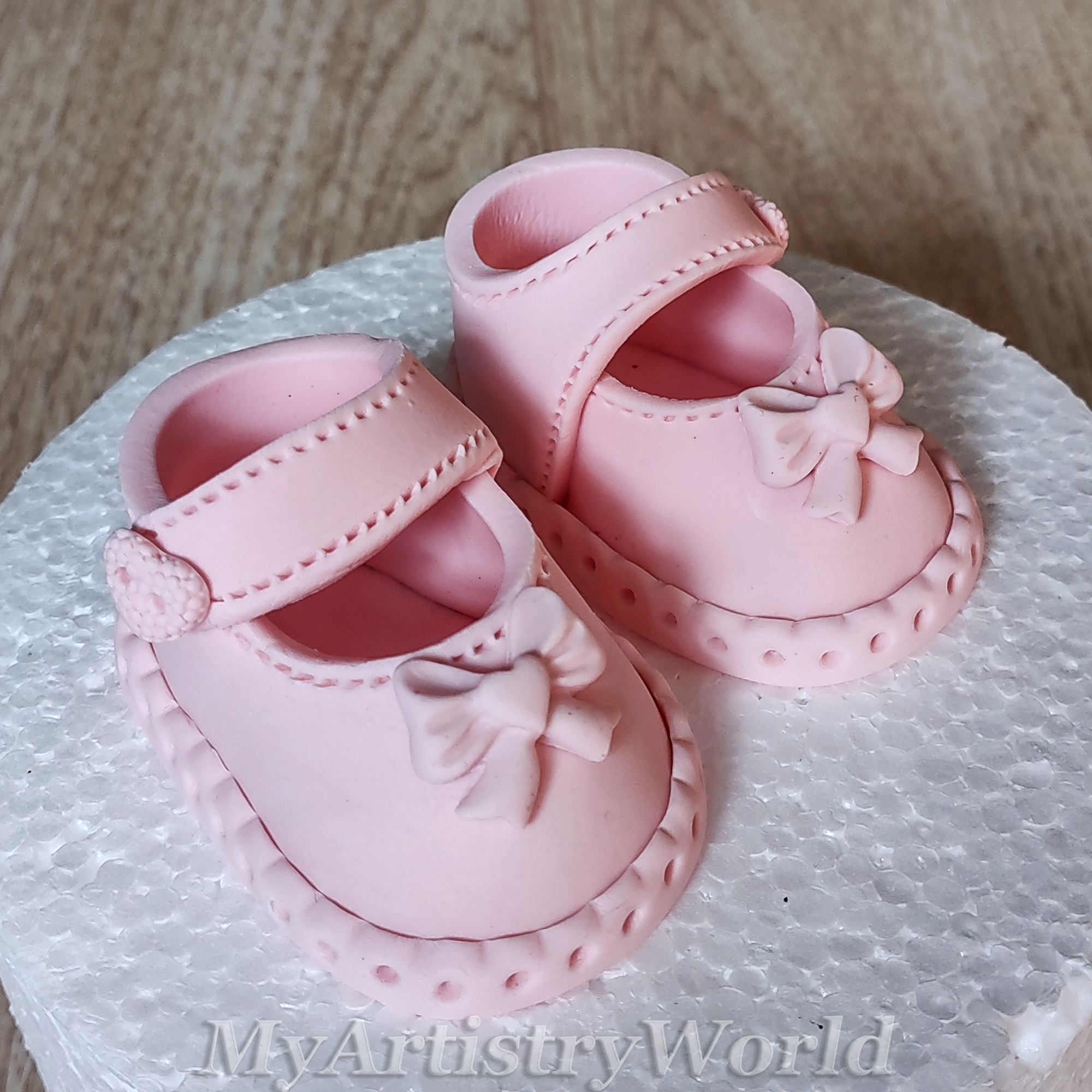 Baby/Girl Shoes cake toppers