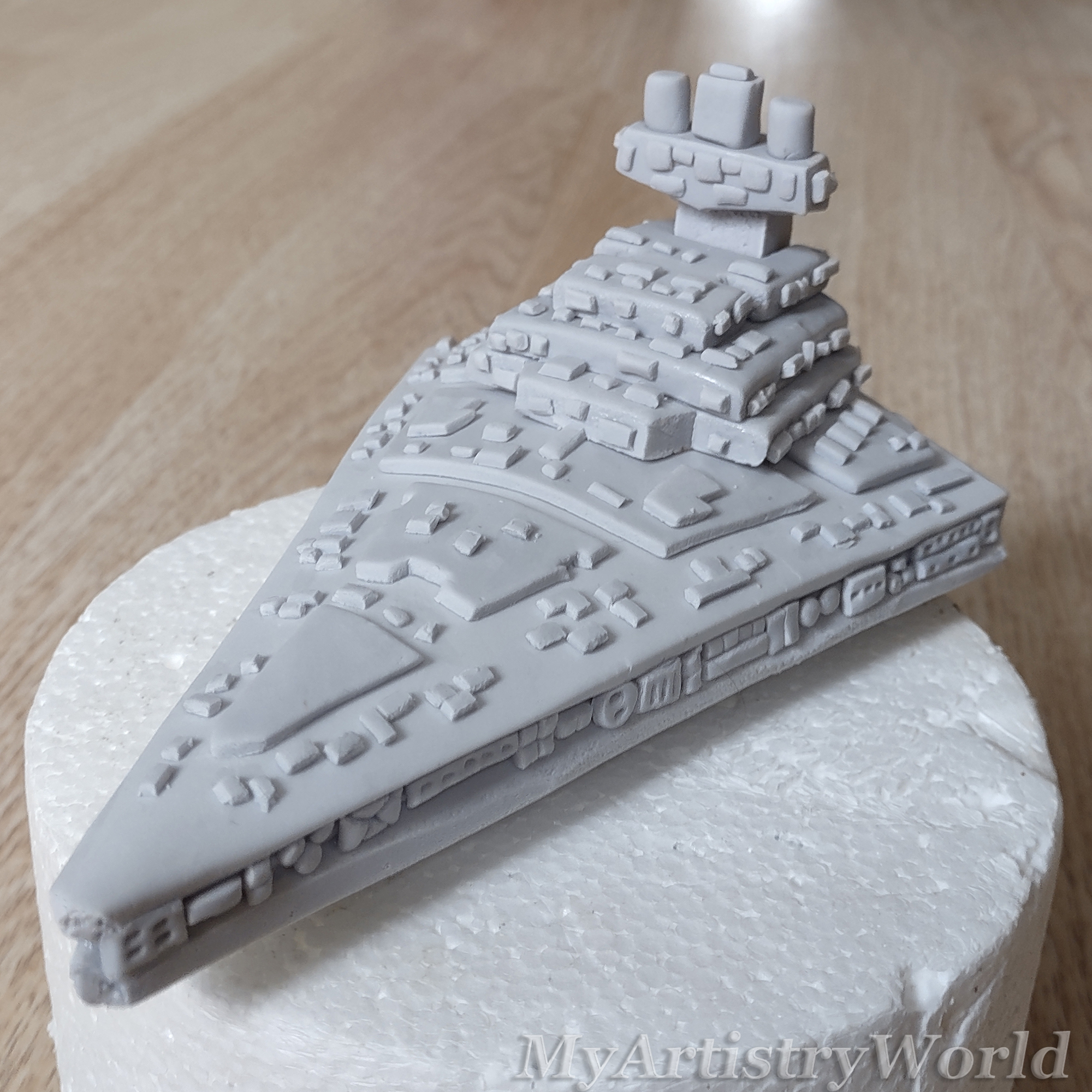 Imperial Star Destroyer cake topper