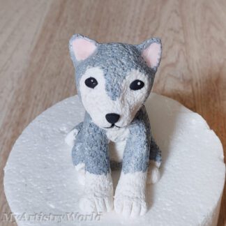 Baby Wolf cake topper