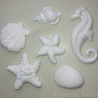 Seashell cake toppers